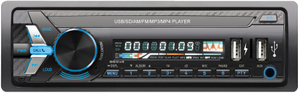 Fixed Panel Car MP3 Player with Double USB