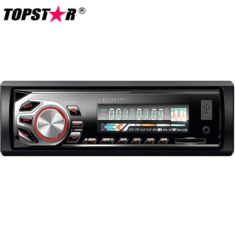 One DIN Fixed Panel Car MP3 Player with MID Power 7377 IC