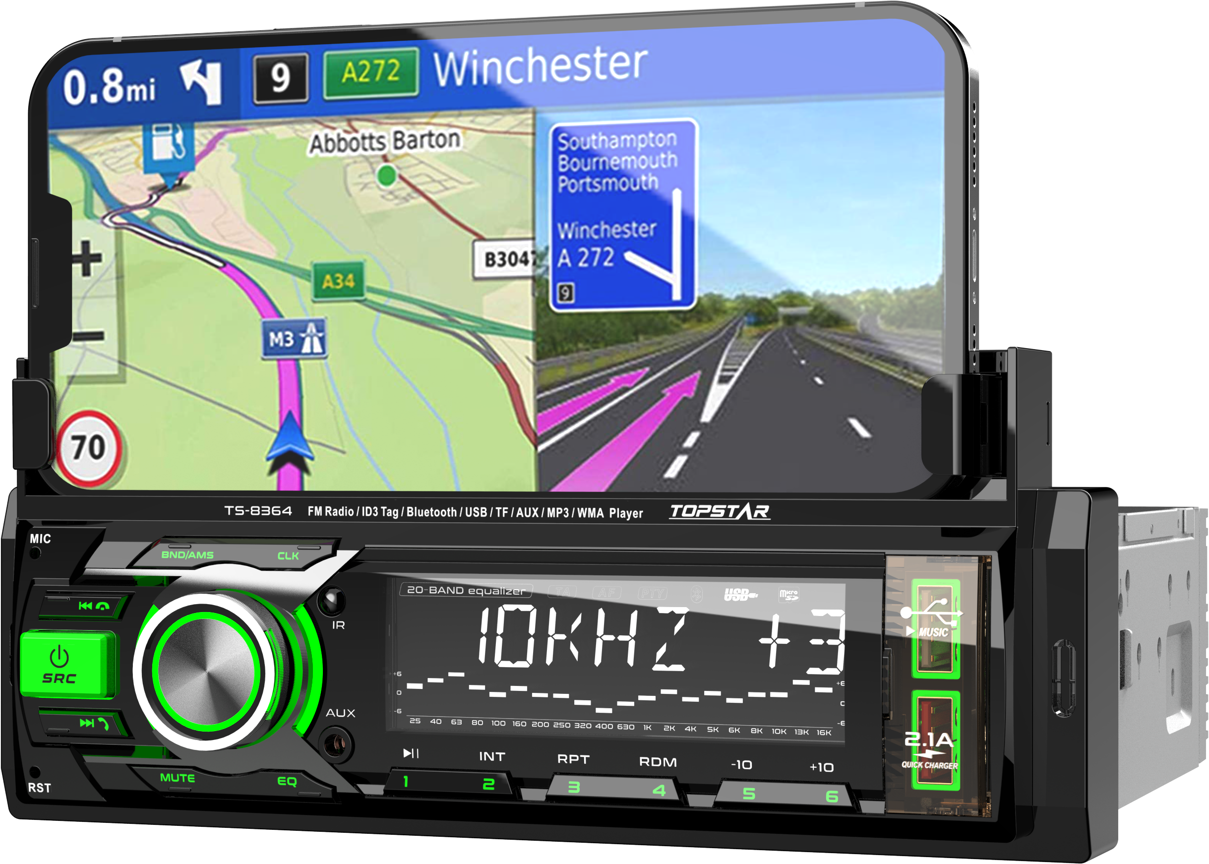 Car MP3 Stereo with Remote Control