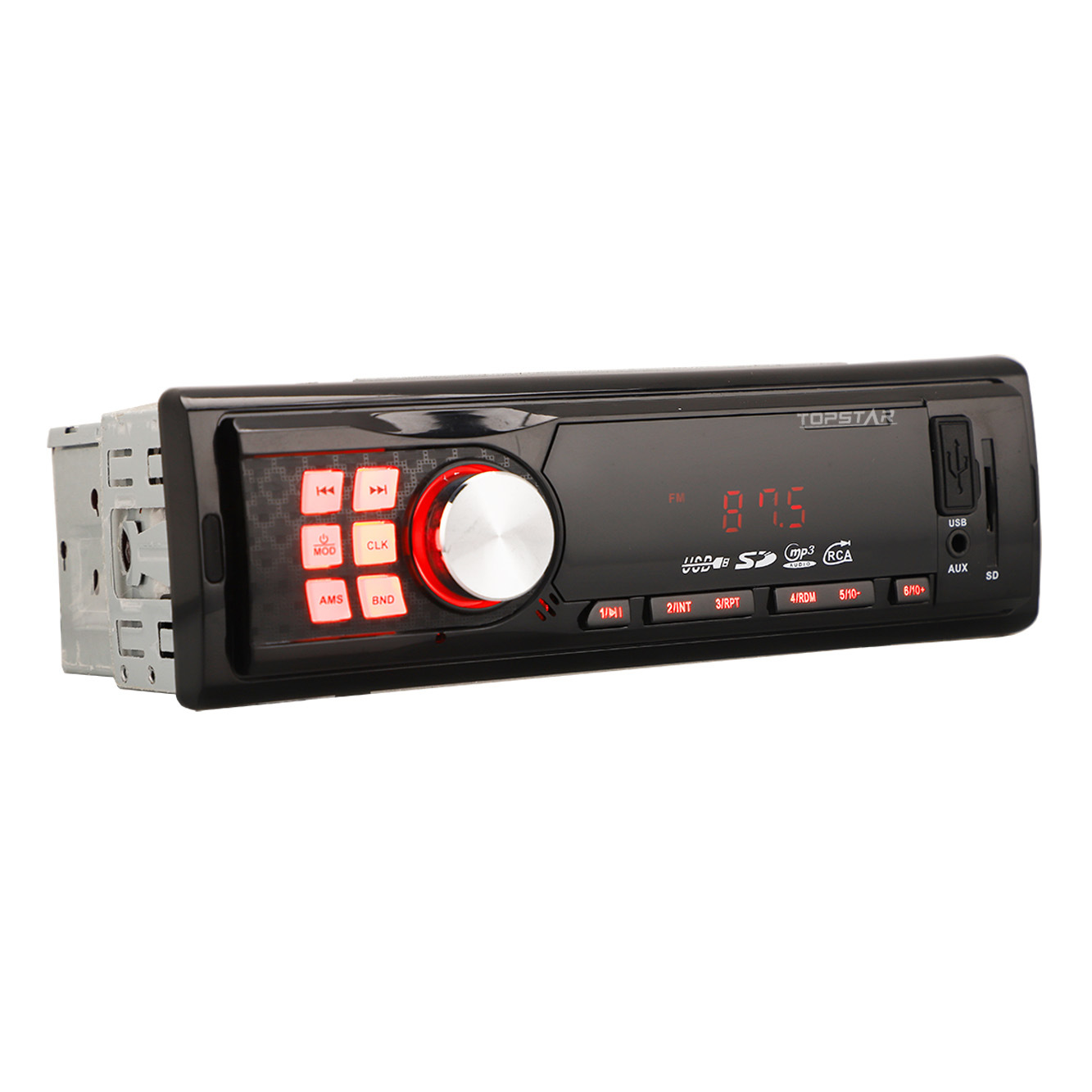 FM Transmitter Audio Car Stereo Bluetooth Video Audio Accessory for Car Car Radio Fixed Panel Car MP3 Player with Aux