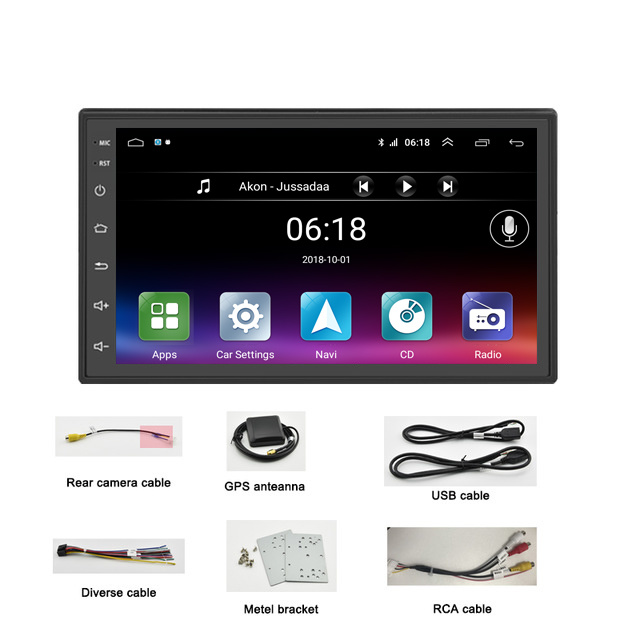 Multimedia Touch Screen Double DIN Car Radio 7 Inch 2DIN Android Car Player