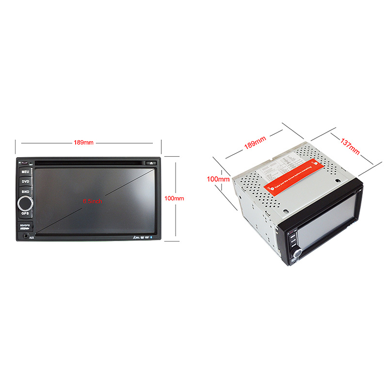 6.5inch Double DIN Car DVD Player with Wince System Ts-2501-2