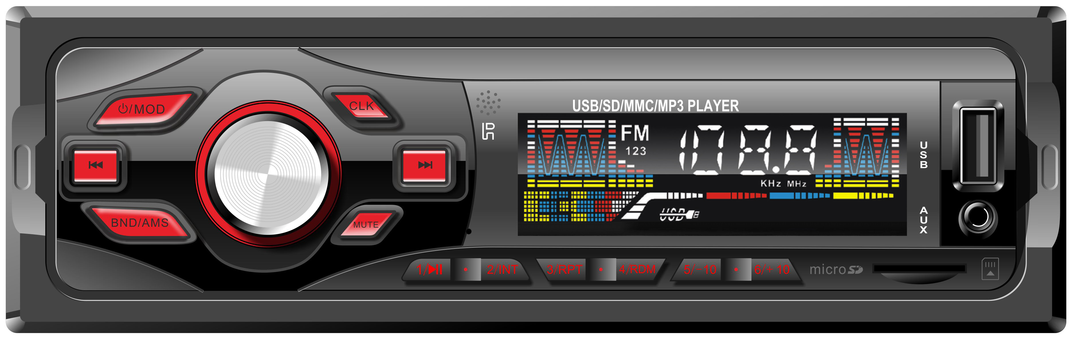 Auto Audio Car Stereo Bluetooth Single DIN FM Car Player