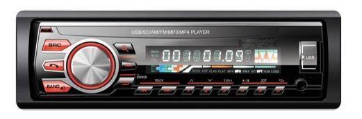 Car MP3 Player One DIN Detachable Panel Car Radio with USB Player