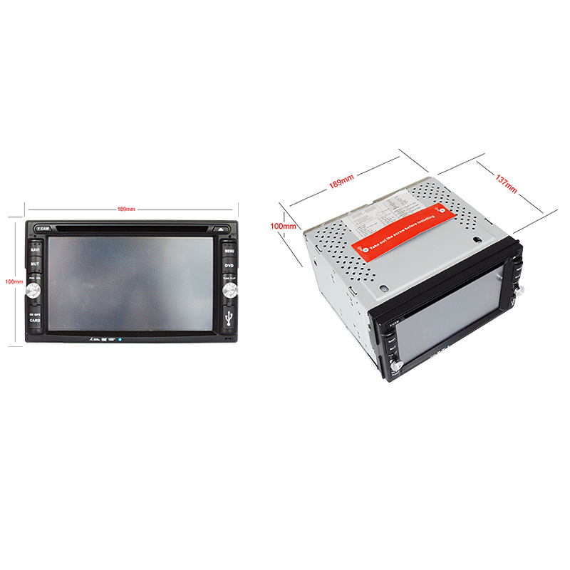 Auto Audio FM Transmitter Audio Auto Audio 6.2inch Double DIN 2DIN Car DVD Player